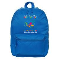 Autism DoesnT Come With A Ual It Comes With A Mom Asd Funny Gift 16 in Basic Backpack