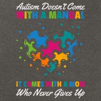 Autism DoesnT Come With A Ual It Comes With A Mom Asd Funny Gift Cotton Canvas Backpack