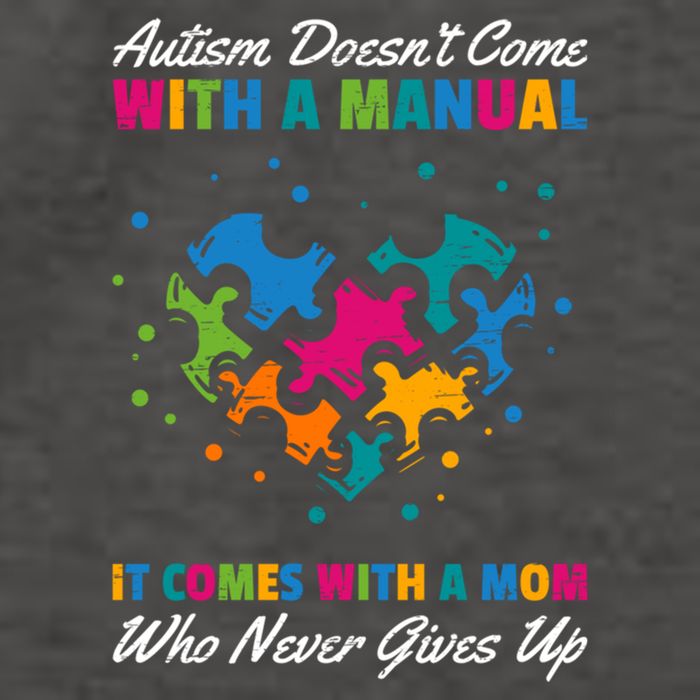 Autism DoesnT Come With A Ual It Comes With A Mom Asd Funny Gift Vector Backpack