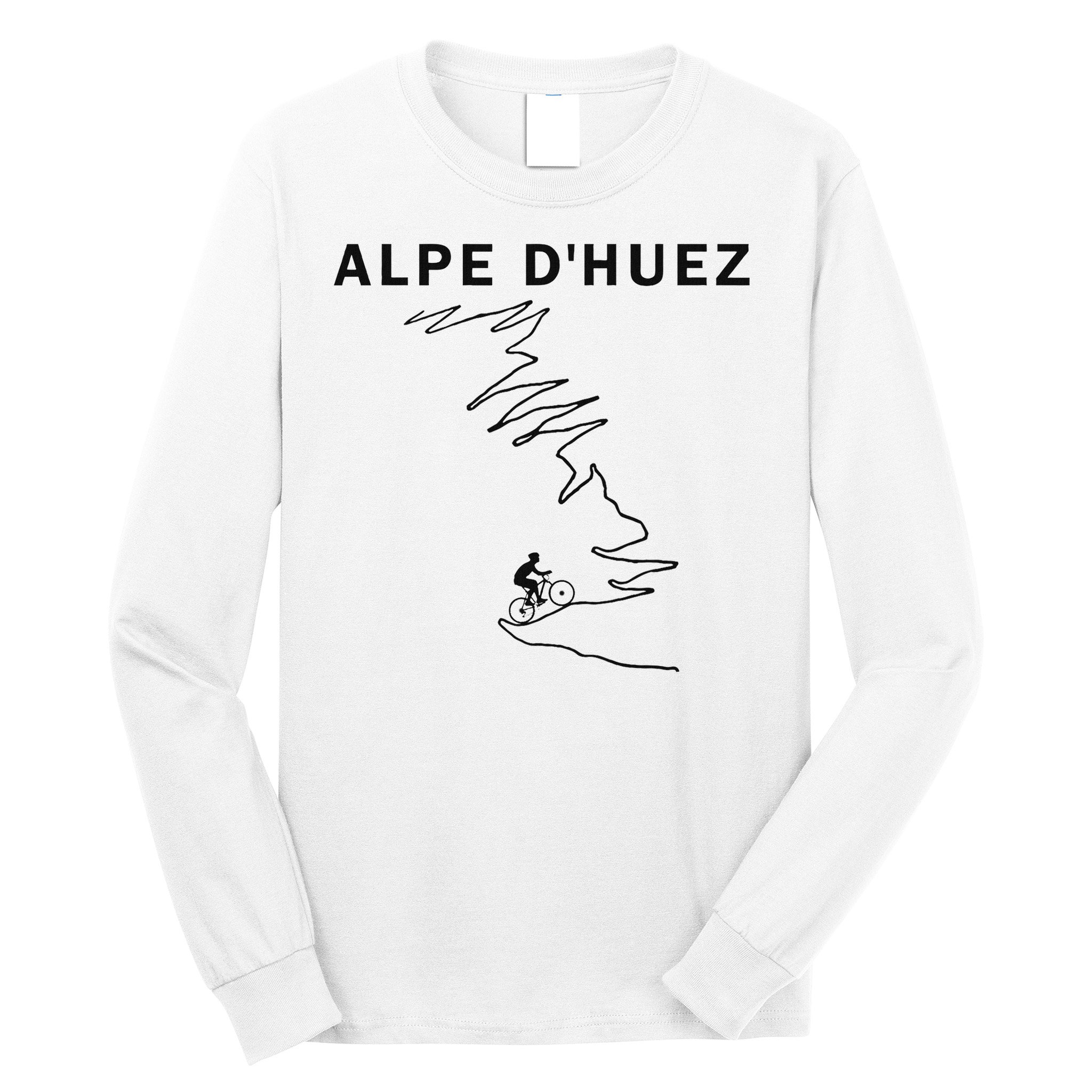 Alpe D'huez Cycling Gift France Road Cycling Long Sleeve Shirt