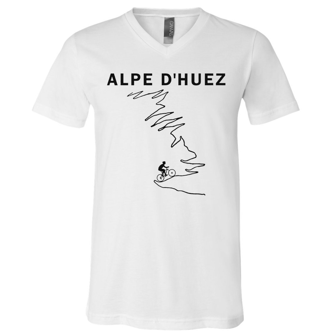 Alpe D'huez Cycling Gift France Road Cycling V-Neck T-Shirt