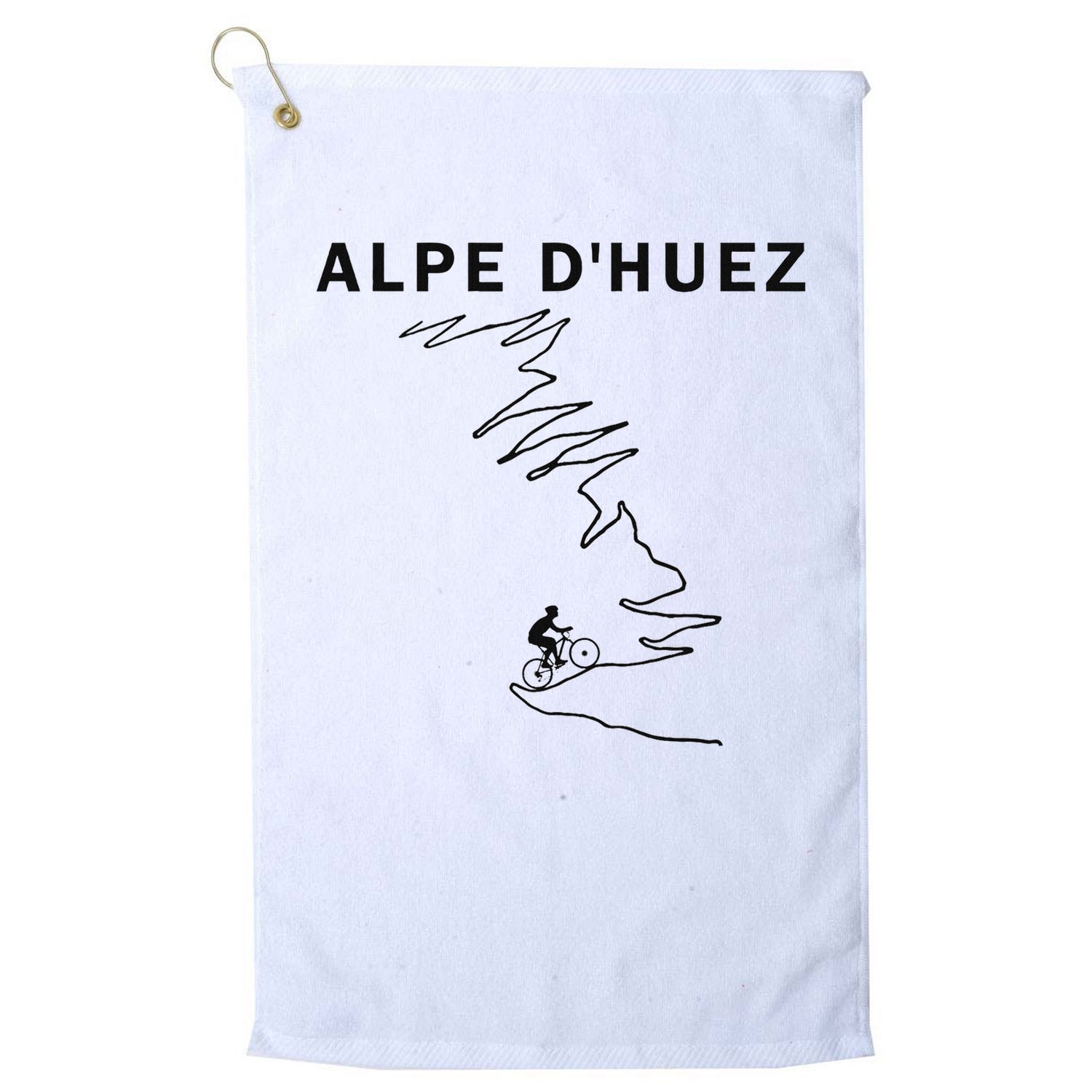 Alpe D'huez Cycling Gift France Road Cycling Golf Towel
