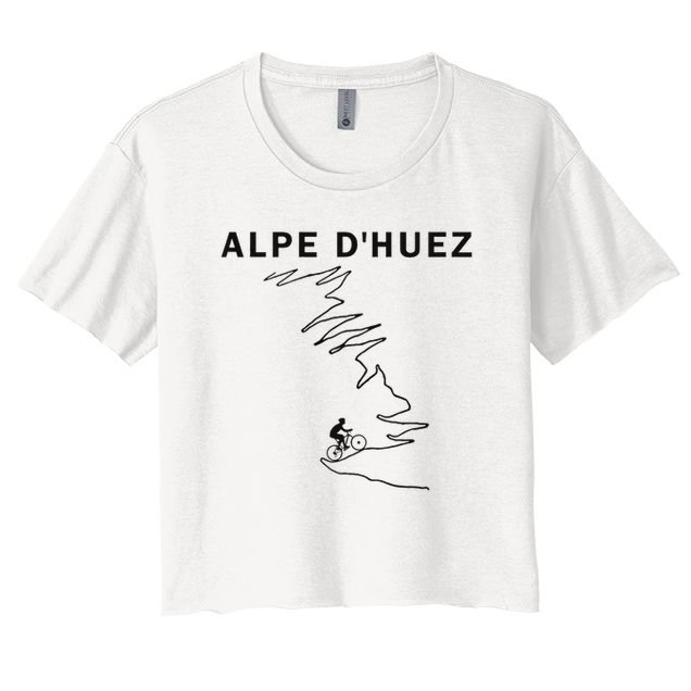 Alpe D'huez Cycling Gift France Road Cycling Crop Top