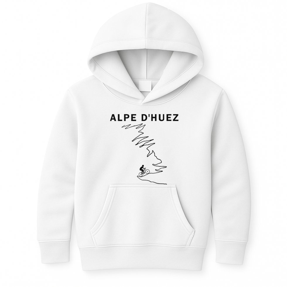 Alpe D'huez Cycling Gift France Road Cycling Kids Hoodie