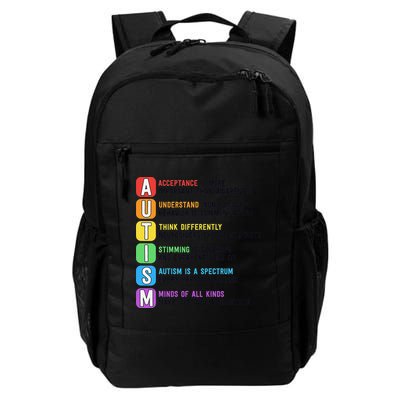 Autism Definitions Chart Special Ed Teacher Neurodiversity Daily Commute Backpack