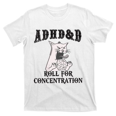 ADHD DnD Cat T-Shirt