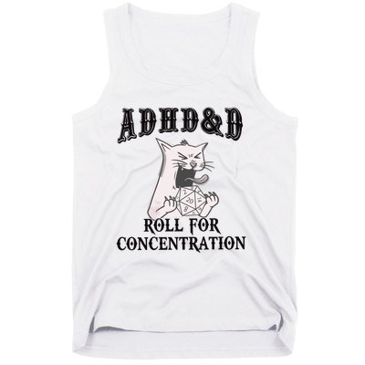 ADHD DnD Cat Tank Top