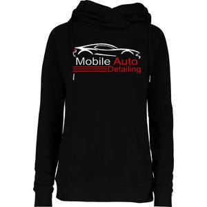 Auto Detailing Car Detailer Mobile Detailing Matching Womens Funnel Neck Pullover Hood