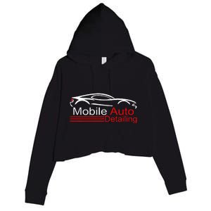 Auto Detailing Car Detailer Mobile Detailing Matching Crop Fleece Hoodie