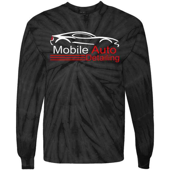 Auto Detailing Car Detailer Mobile Detailing Matching Tie-Dye Long Sleeve Shirt