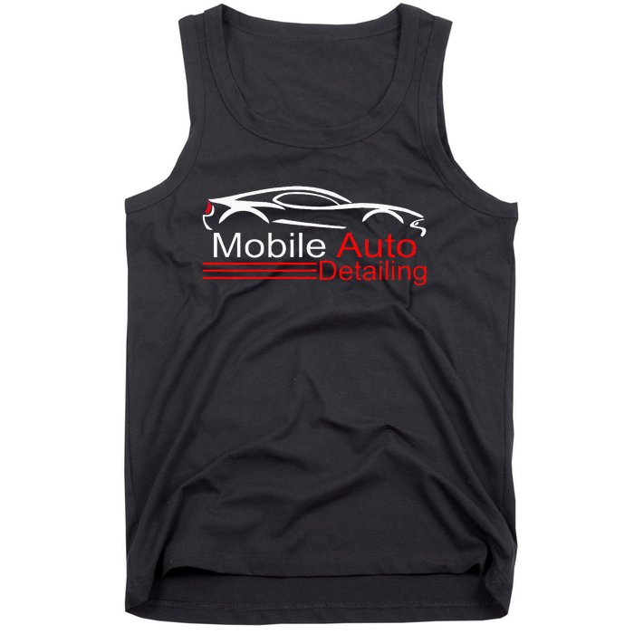 Auto Detailing Car Detailer Mobile Detailing Matching Tank Top