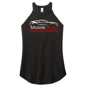 Auto Detailing Car Detailer Mobile Detailing Matching Women's Perfect Tri Rocker Tank