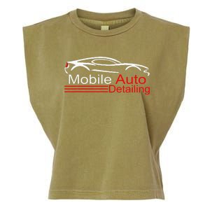 Auto Detailing Car Detailer Mobile Detailing Matching Garment-Dyed Women's Muscle Tee