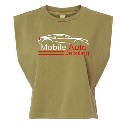 Auto Detailing Car Detailer Mobile Detailing Matching Garment-Dyed Women's Muscle Tee