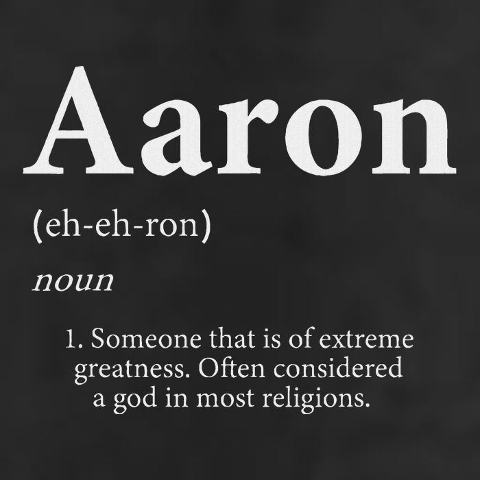 Aaron Definition Cute Personalized Name Gift For Aaron Cool Comfort Performance Bucket Hat