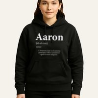 Aaron Definition Cute Personalized Name Gift For Aaron Hoodie