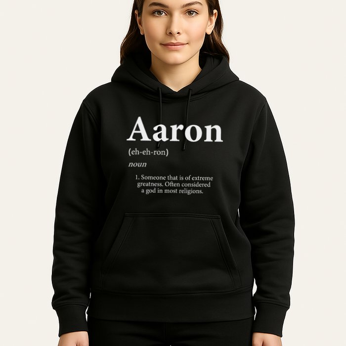 Aaron Definition Cute Personalized Name Gift For Aaron Hoodie