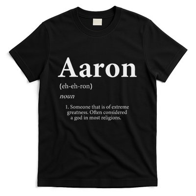 Aaron Definition Cute Personalized Name Gift For Aaron T-Shirt