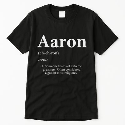 Aaron Definition Cute Personalized Name Gift For Aaron Tall T-Shirt