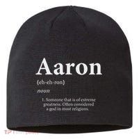 Aaron Definition Cute Personalized Name Gift For Aaron Sustainable Beanie