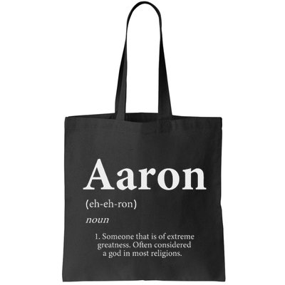 Aaron Definition Cute Personalized Name Gift For Aaron Bag
