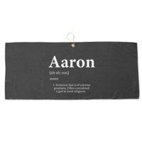 Aaron Definition Cute Personalized Name Gift For Aaron Large Microfiber Waffle Golf Towel