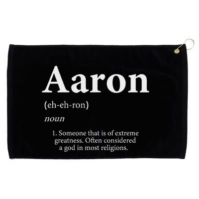 Aaron Definition Cute Personalized Name Gift For Aaron Grommeted Golf Towel