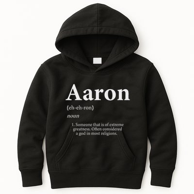 Aaron Definition Cute Personalized Name Gift For Aaron Kids Hoodie