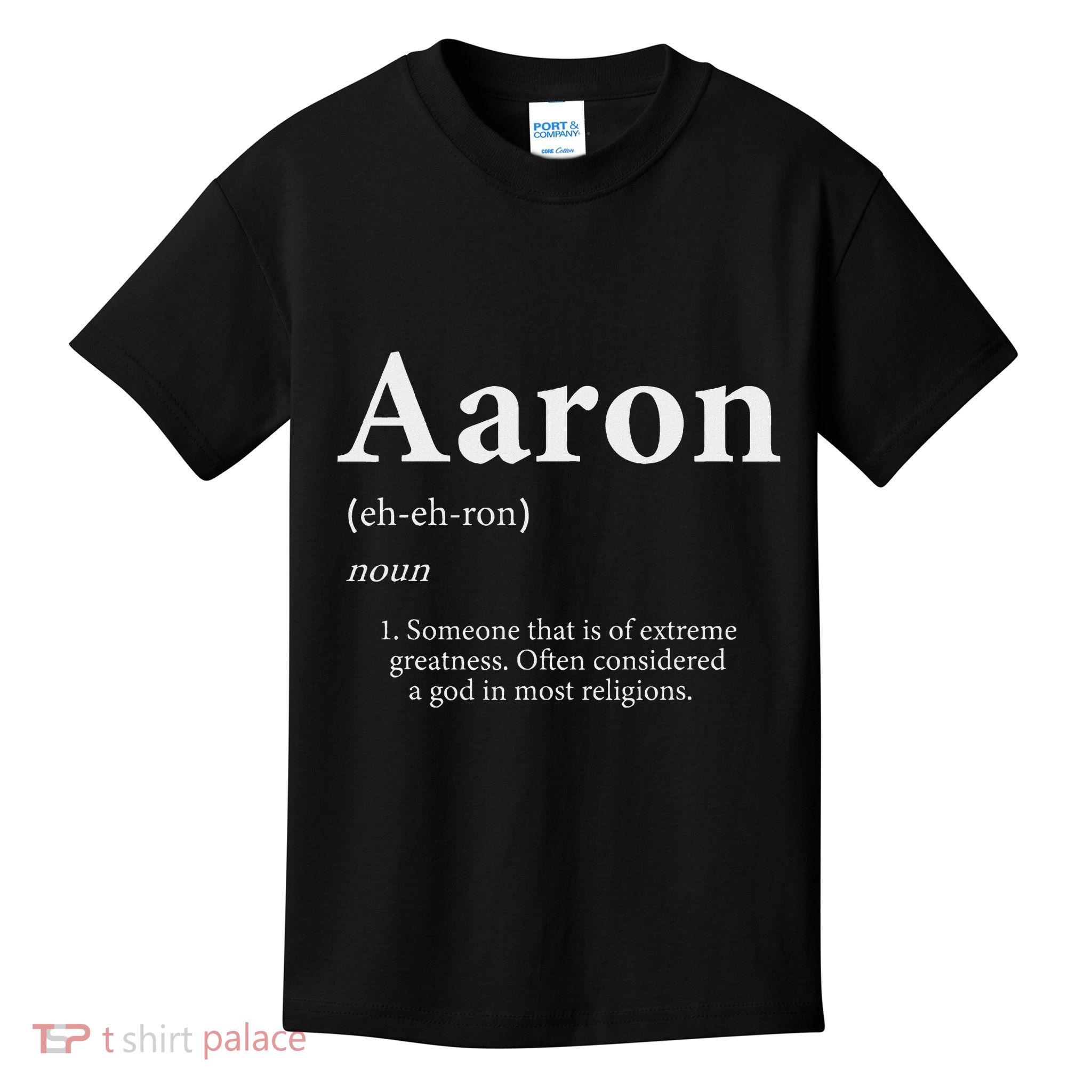 Aaron Definition Cute Personalized Name Gift For Aaron Kids T-Shirt