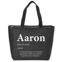 Aaron Definition Cute Personalized Name Gift For Aaron Zip Tote Bag