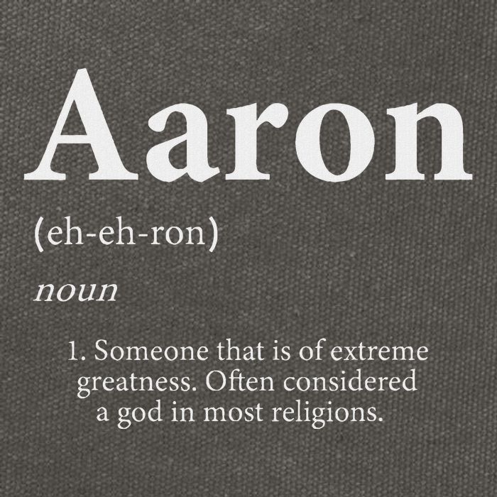 Aaron Definition Cute Personalized Name Gift For Aaron Cotton Canvas Backpack