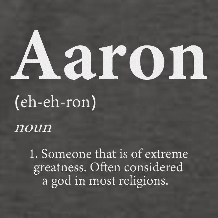 Aaron Definition Cute Personalized Name Gift For Aaron Vector Backpack
