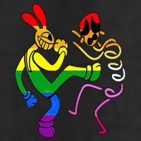 amazing digital circus gooseworx lgbt  Golf Towel