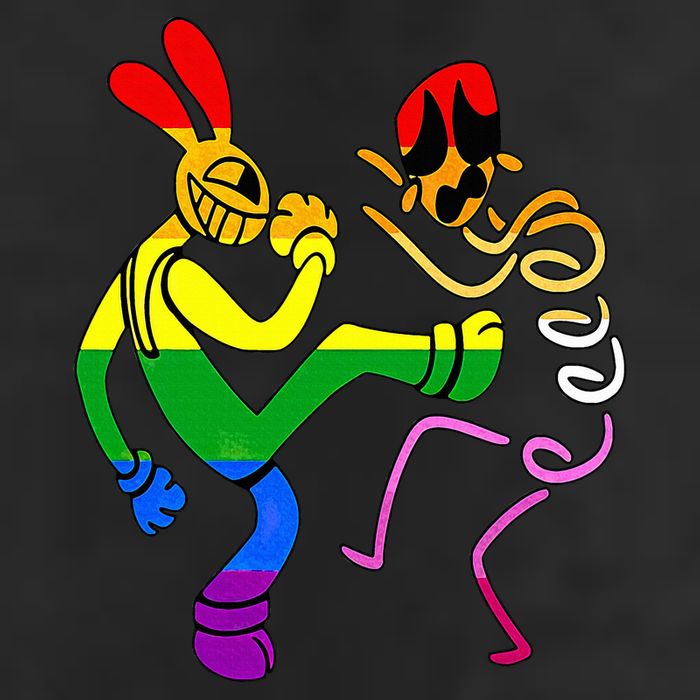 amazing digital circus gooseworx lgbt  Golf Towel