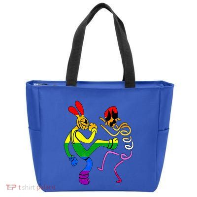 amazing digital circus gooseworx lgbt  Zip Tote Bag
