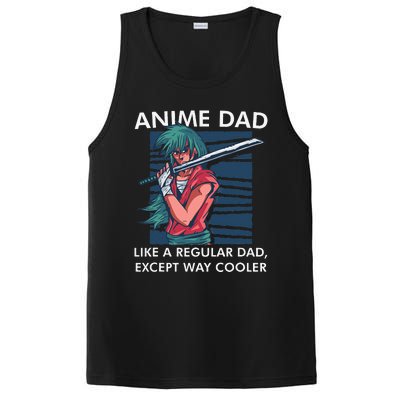 Anime DAD Cute Anime Guy Manga Art Lover Design PosiCharge Competitor Tank