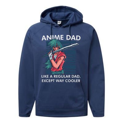 Anime DAD Cute Anime Guy Manga Art Lover Design Performance Fleece Hoodie