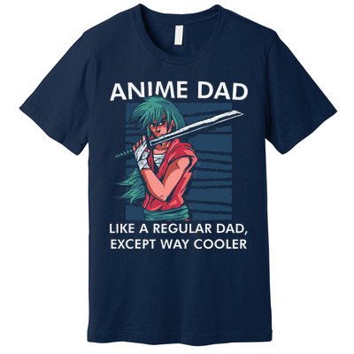 Anime DAD Cute Anime Guy Manga Art Lover Design Premium T-Shirt