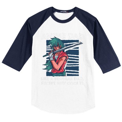 Anime DAD Cute Anime Guy Manga Art Lover Design Baseball Sleeve Shirt