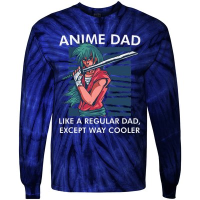 Anime DAD Cute Anime Guy Manga Art Lover Design Tie-Dye Long Sleeve Shirt