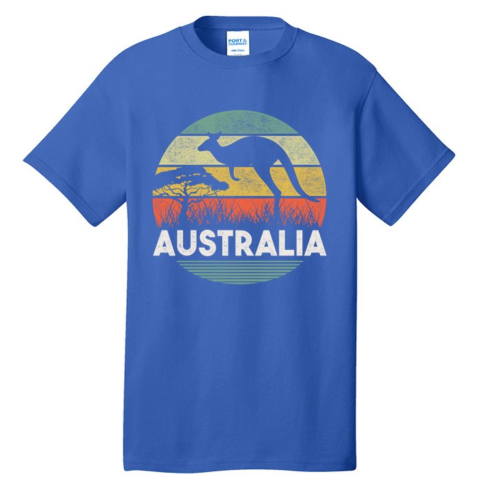 Australia Day Cool Gift Funny Australian Kangaroo Vintage Gift Tall T-Shirt