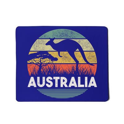 Australia Day Cool Gift Funny Australian Kangaroo Vintage Gift Mousepad