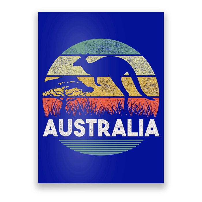 Australia Day Cool Gift Funny Australian Kangaroo Vintage Gift Poster