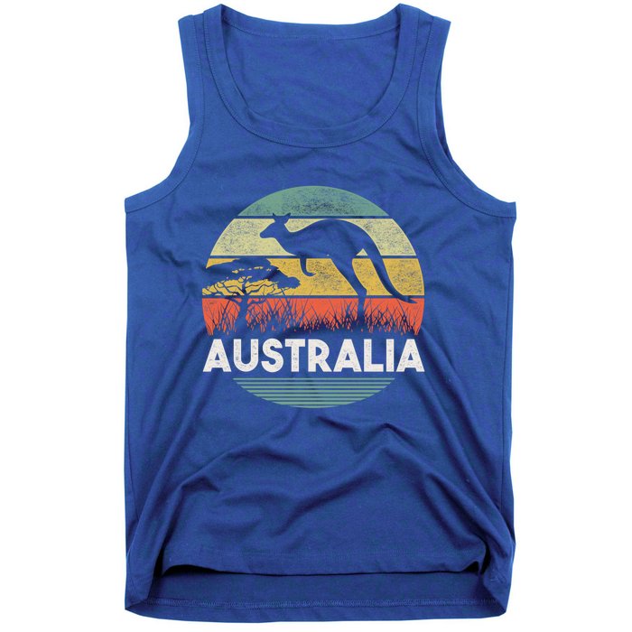 Australia Day Cool Gift Funny Australian Kangaroo Vintage Gift Tank Top