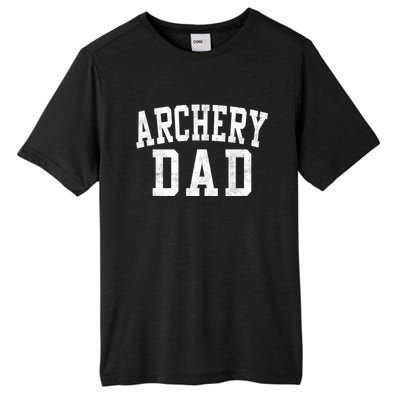 Archery Dad Classic Bold Font FatherS Day Daddy Tall Fusion ChromaSoft Performance T-Shirt