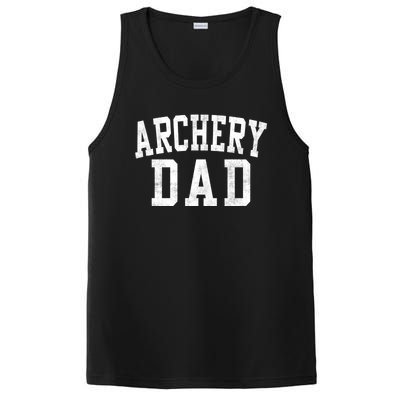 Archery Dad Classic Bold Font FatherS Day Daddy PosiCharge Competitor Tank