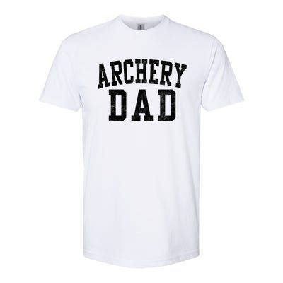 Archery Dad Classic Bold Font FatherS Day Daddy Softstyle CVC T-Shirt