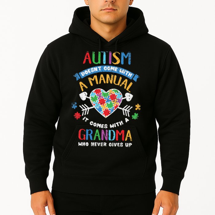 Autism Doesnt Come With A Manual Autism Grandma Vintage Hoodie