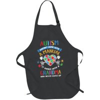 Autism Doesnt Come With A Manual Autism Grandma Vintage Full-Length Apron With Pockets