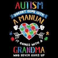 Autism Doesnt Come With A Manual Autism Grandma Vintage Full-Length Apron With Pockets